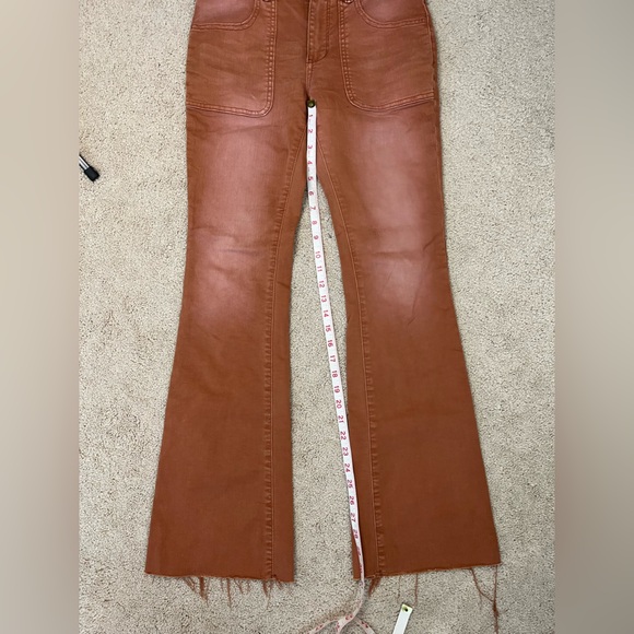 Anthropologie Pilcro The Icon Flare Jeans in Rust Women’s Size 27 Pants - Picture 12 of 12